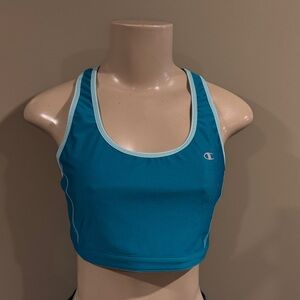 Reversible Champion Teal & Light Teal Racerback Sports Bra